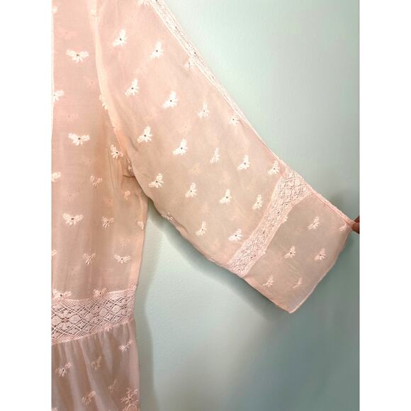 Sundance Misty Dreams Silk and Crochet Lace Tunic - Picture 4 of 8